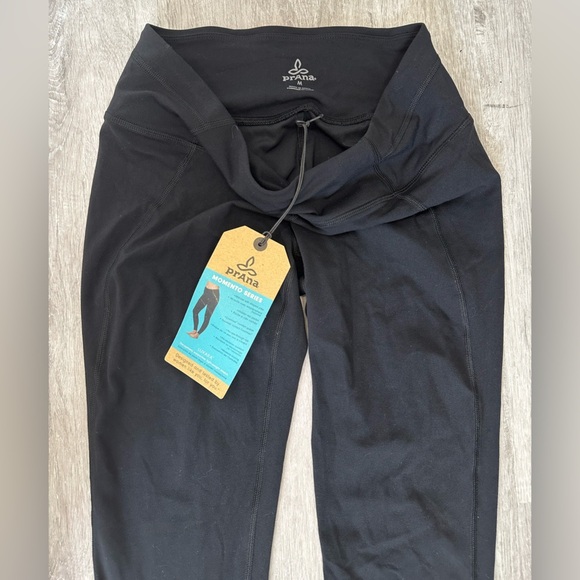 Prana Momento Mid-Rise Leggings Black Sz Medium - Picture 3 of 8